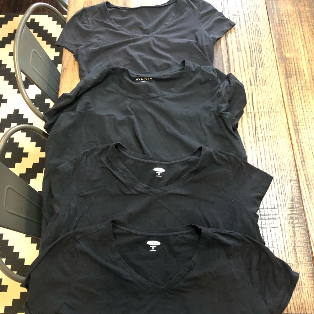 Black t-shirt lot